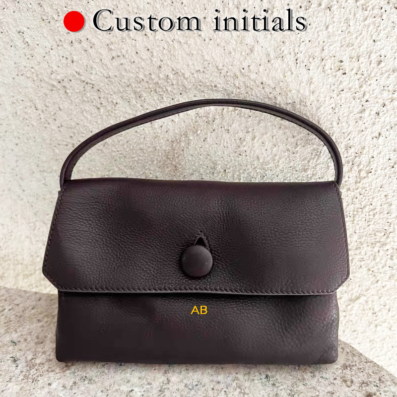 Luxury Bags Design - Custom Initials Genuine Leather Mini The