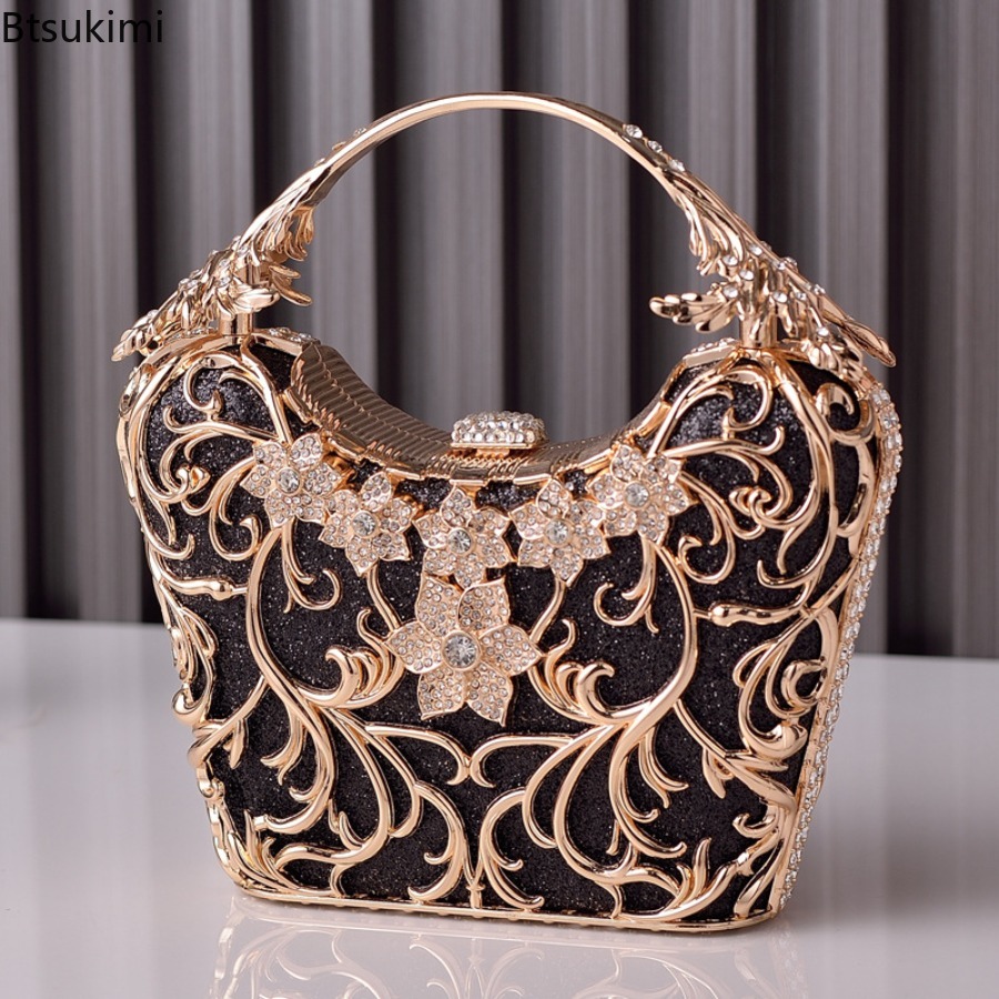 Luxury Bags Collection - Hollow Out Metal Evening Bags Women's