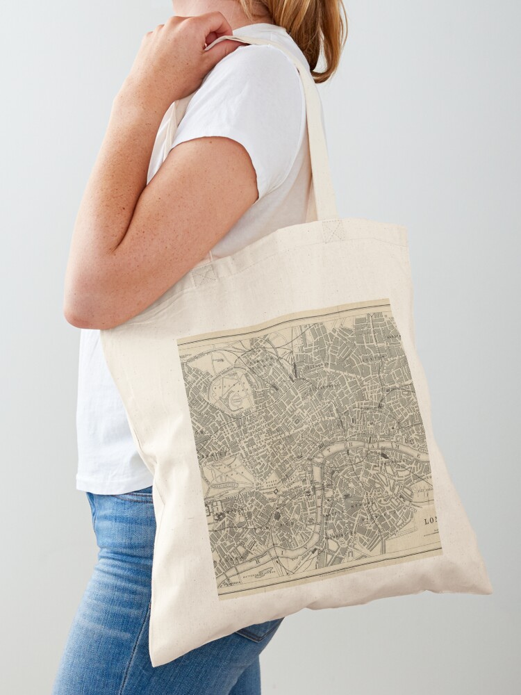 London map (19th century) Tote - Luxury Bags London review and price