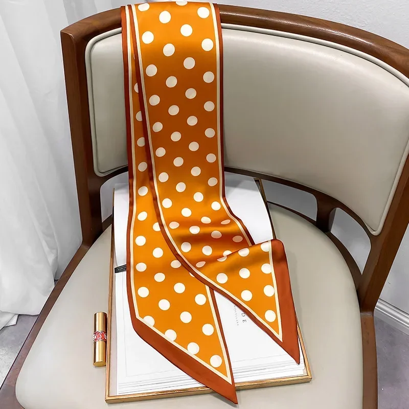Design Print Skinny Scarf Plai - Luxury Bags Design review and price