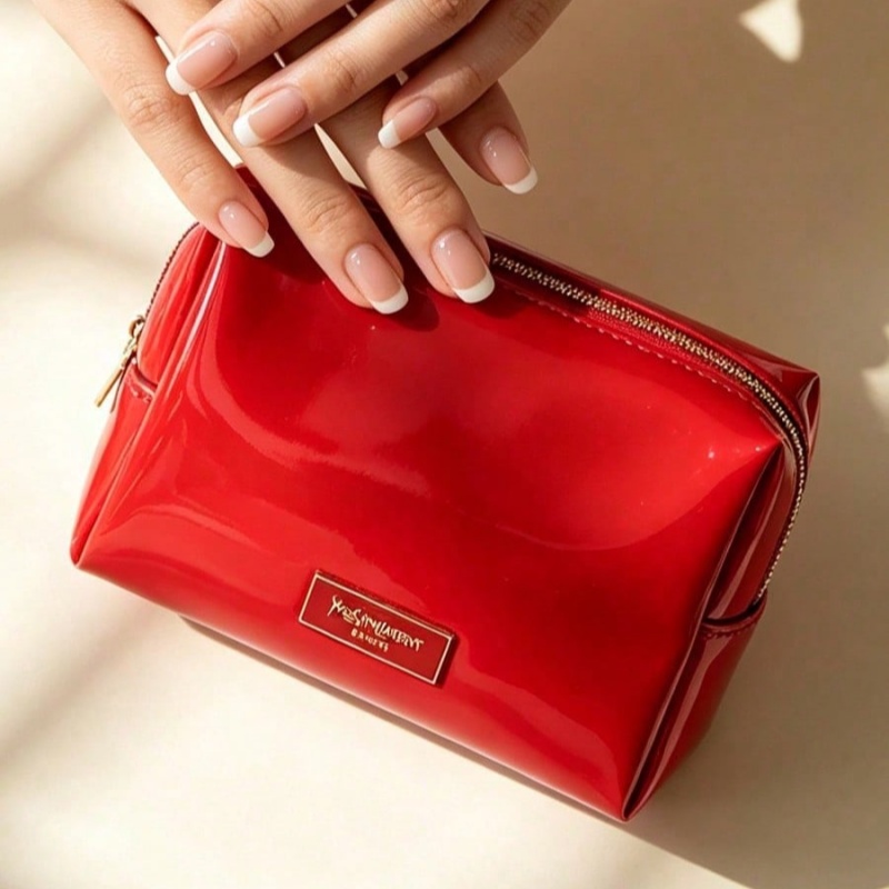 YSL BEAUTE Red Faux Leather Ma - Women Luxury Bags Ysl review and price