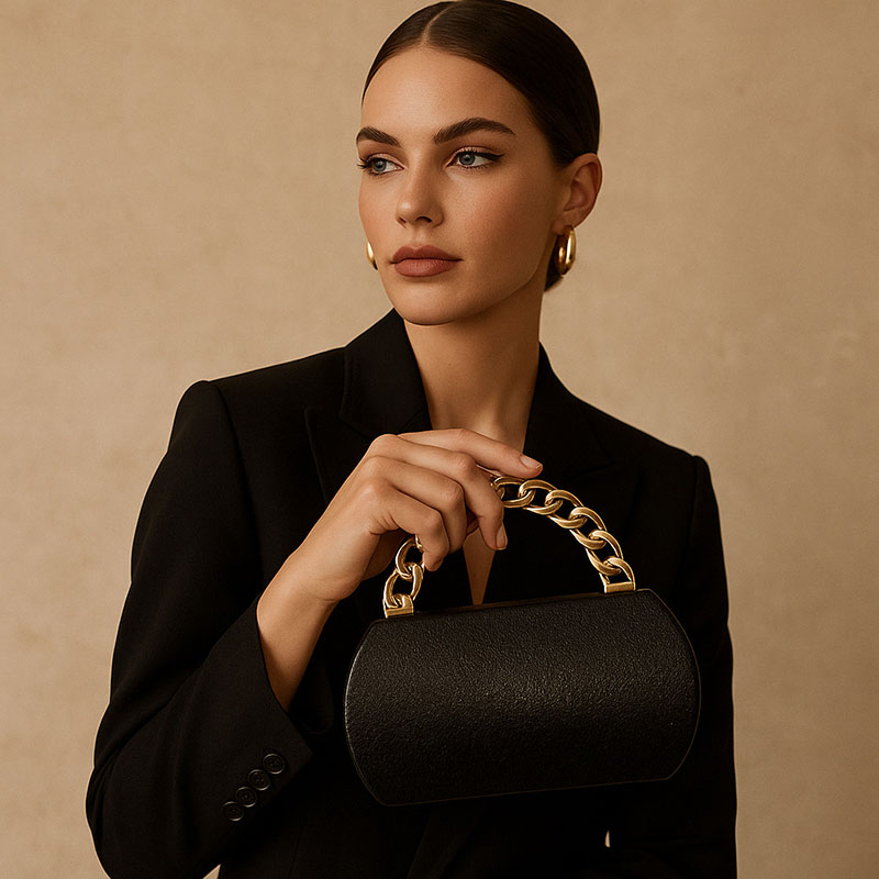 Luxury Gold Metal Buckle Box C - Luxury Bags Vendor review and price