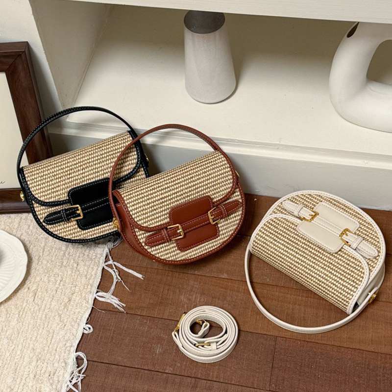England Style Mini Straw Saddl - Luxury Bags Design review and price